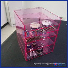 China Großhandel maßgeschneiderte Acryl klar Cube Make-up Organizer